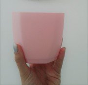 2 Adet Plastik Stil Kare Saksı 0,8 litre