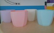Plastik Stil Kare Saksı 1,8 litre