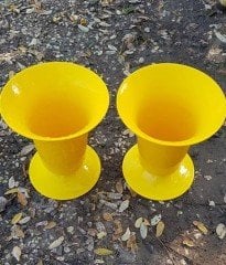 Kesme Çiçek ve Bitki Vazosu 9 Litre Sarı Renk