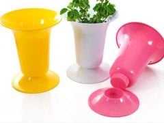 Kesme Çiçek ve Bitki Vazosu 9 Litre Sarı Renk