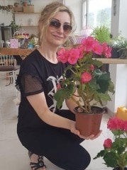 Begonia Toran Katmerli Begonya 40-50 cm Anaç fidan-Bol Çiçekli