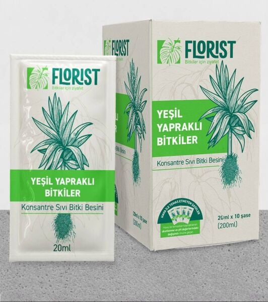 Yeşil Yapraklı Bitkiler Sıvı Konsantre Bitki Besini 20 ml